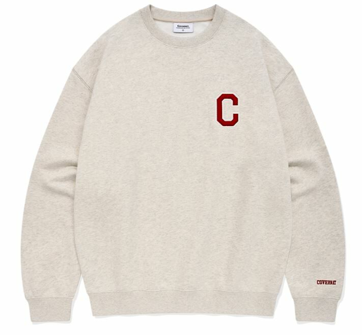 COVERNAT大C刺繡大學T