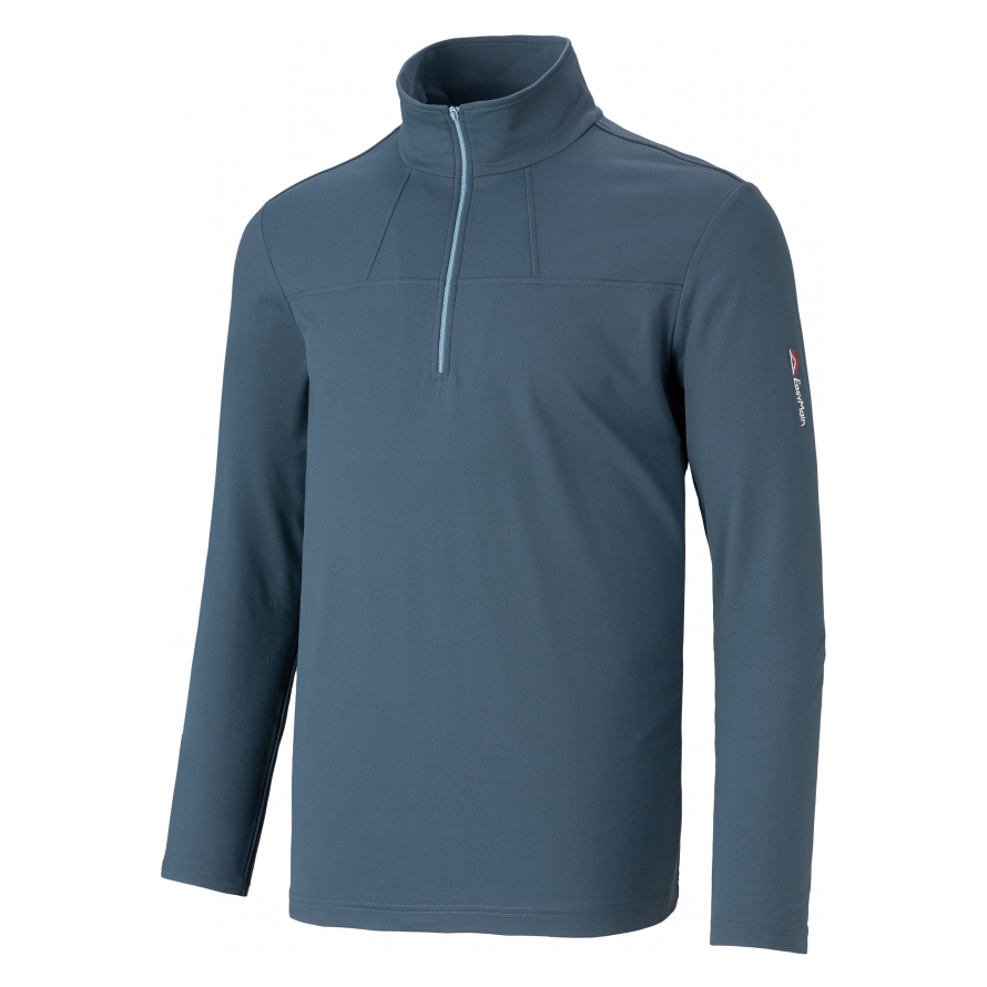 EasyMain 衣力美 排汗快乾保暖長袖衫 男款 (鐵灰) 12EMS23061