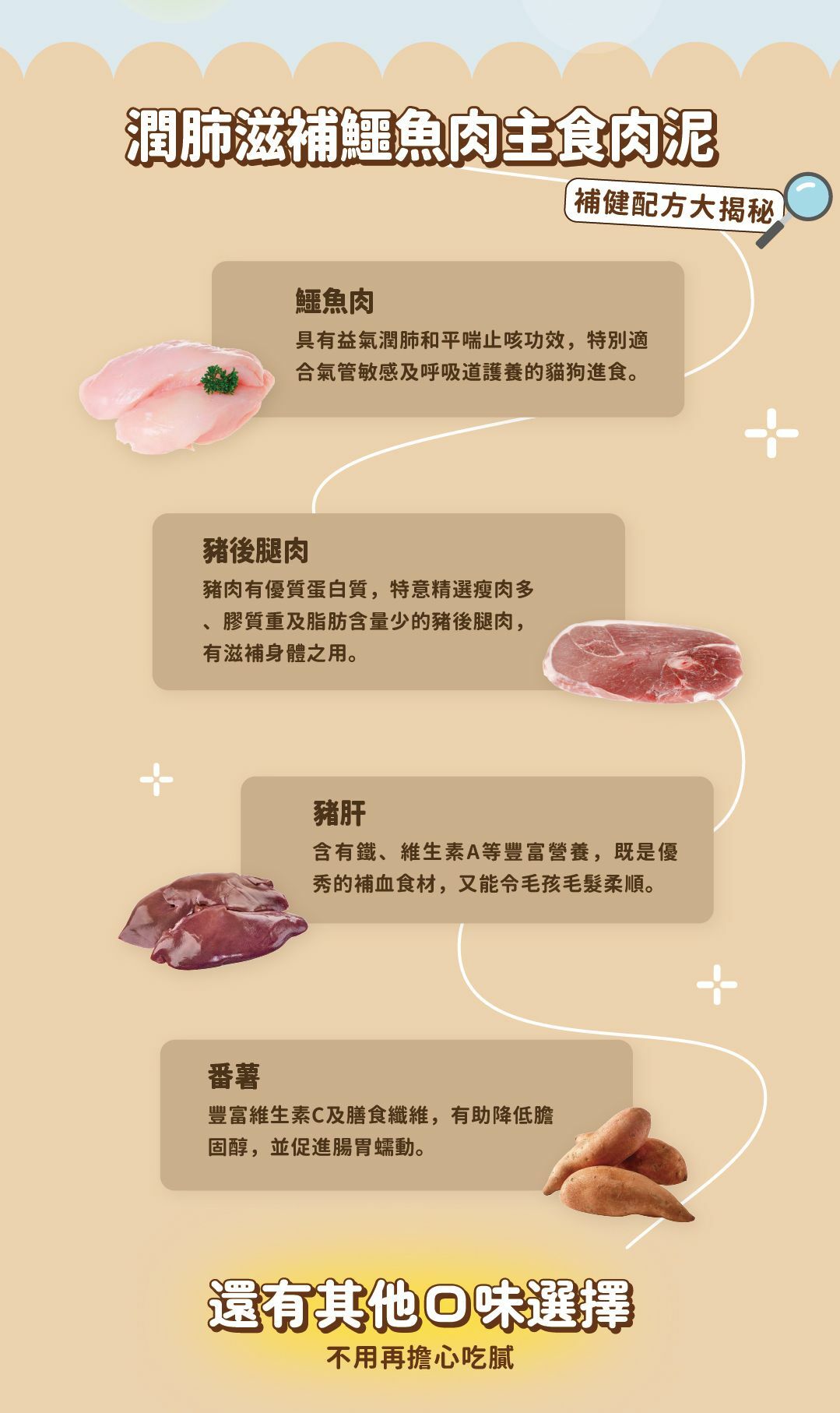 皇室貴寵 - 潤肺滋補鱷魚肉主食肉泥 80g (貓狗適用)