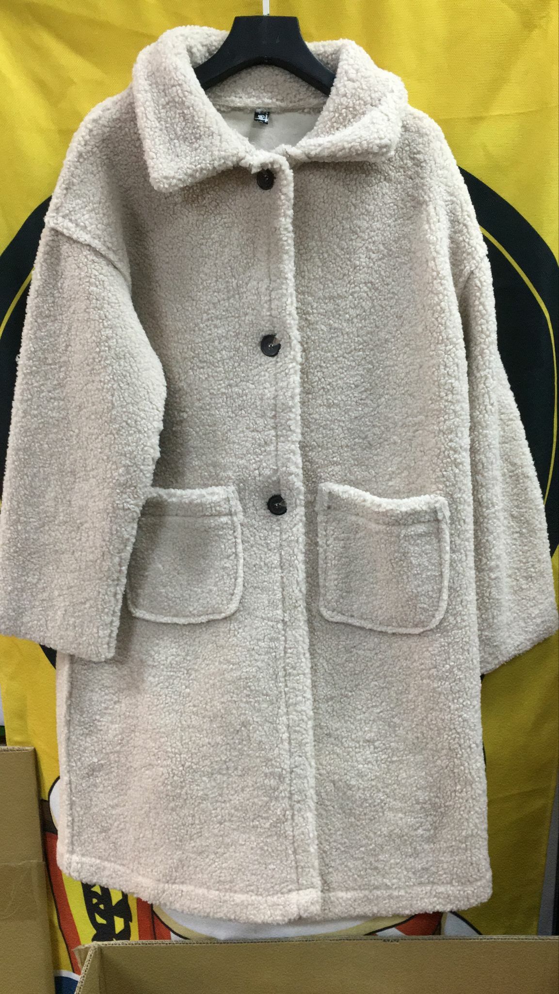 現貨 韓國毛絨粒長褸（此為清貨價貨品不設退換） (AT10785)