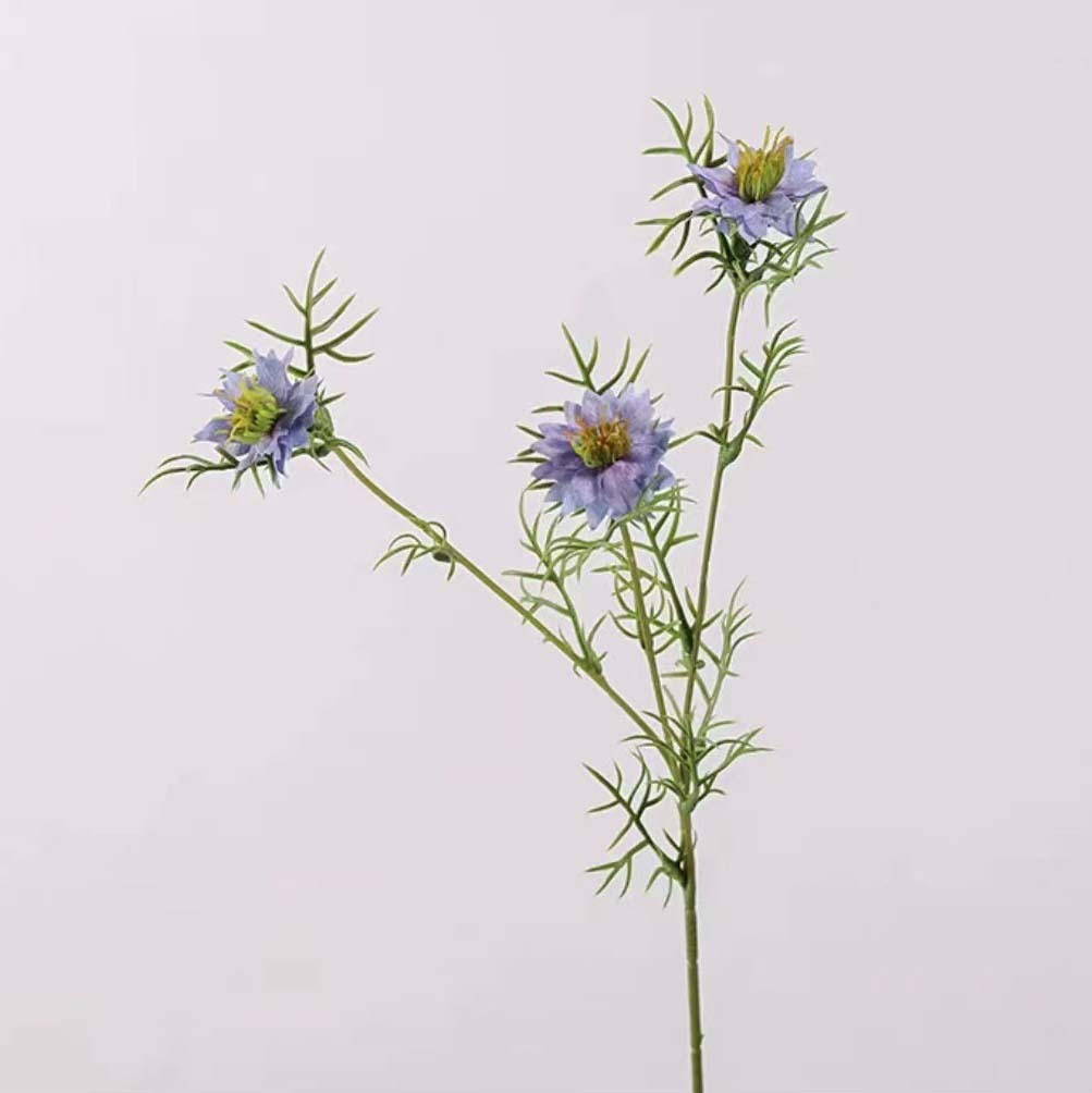 仿真絹布膠桿黑種草