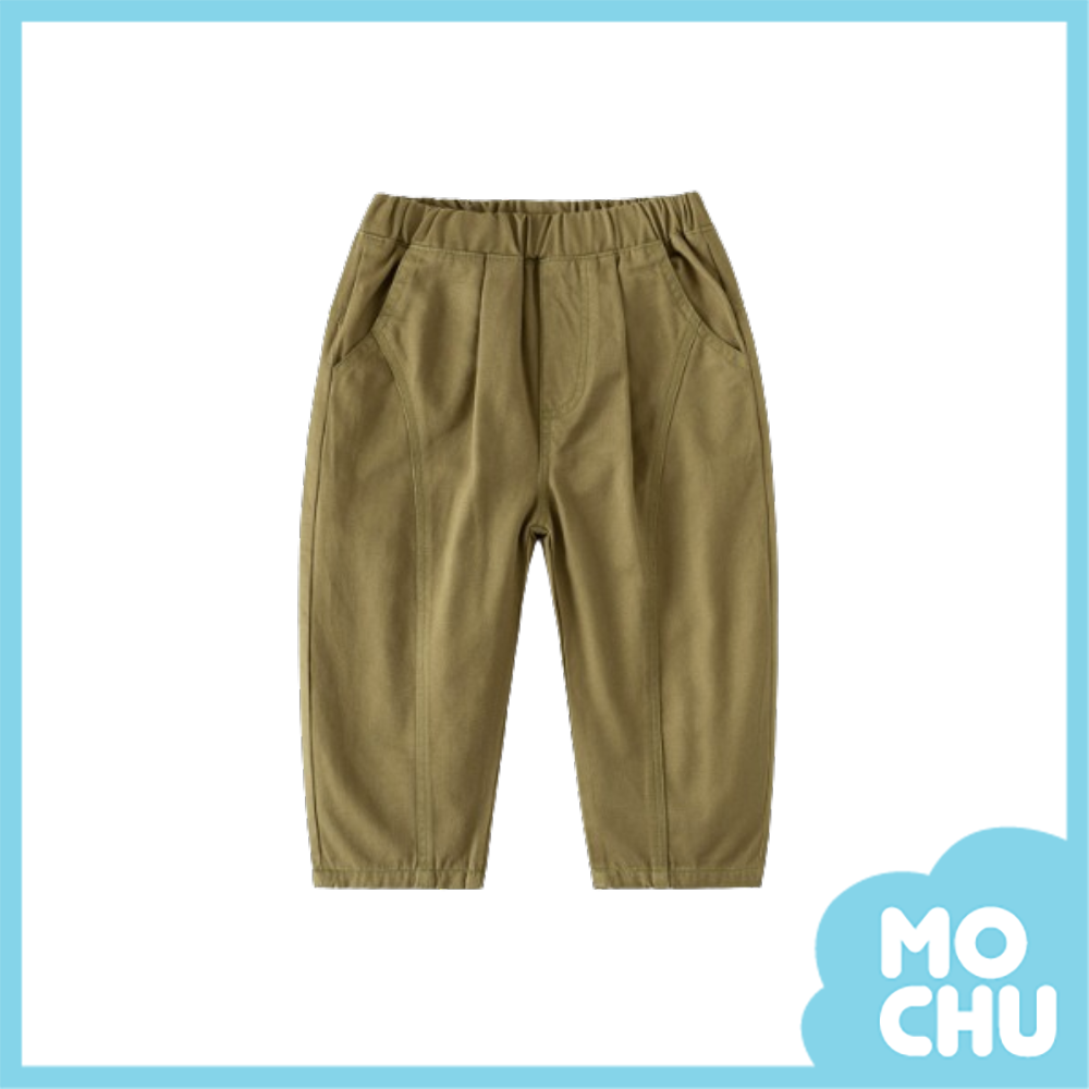 折線寬版休閒長褲(四色)