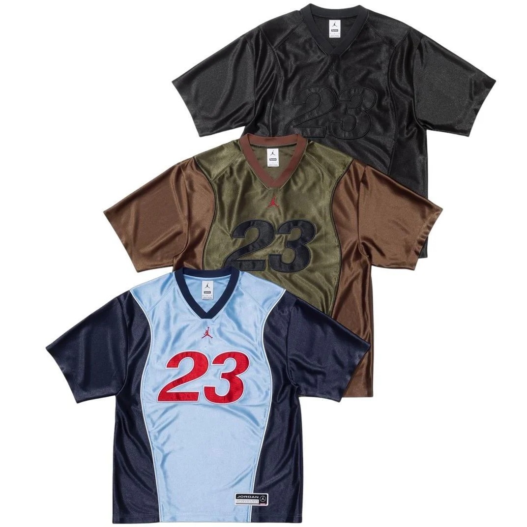 聯名款 Supreme 24FW  x Jordan Warm Up Jersey 23 球衣 短袖上衣 短T TEE