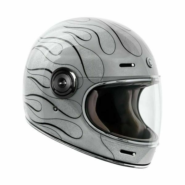 TORC T-1 BLAZE 火焰銀 彩繪 全罩安全帽 樂高帽