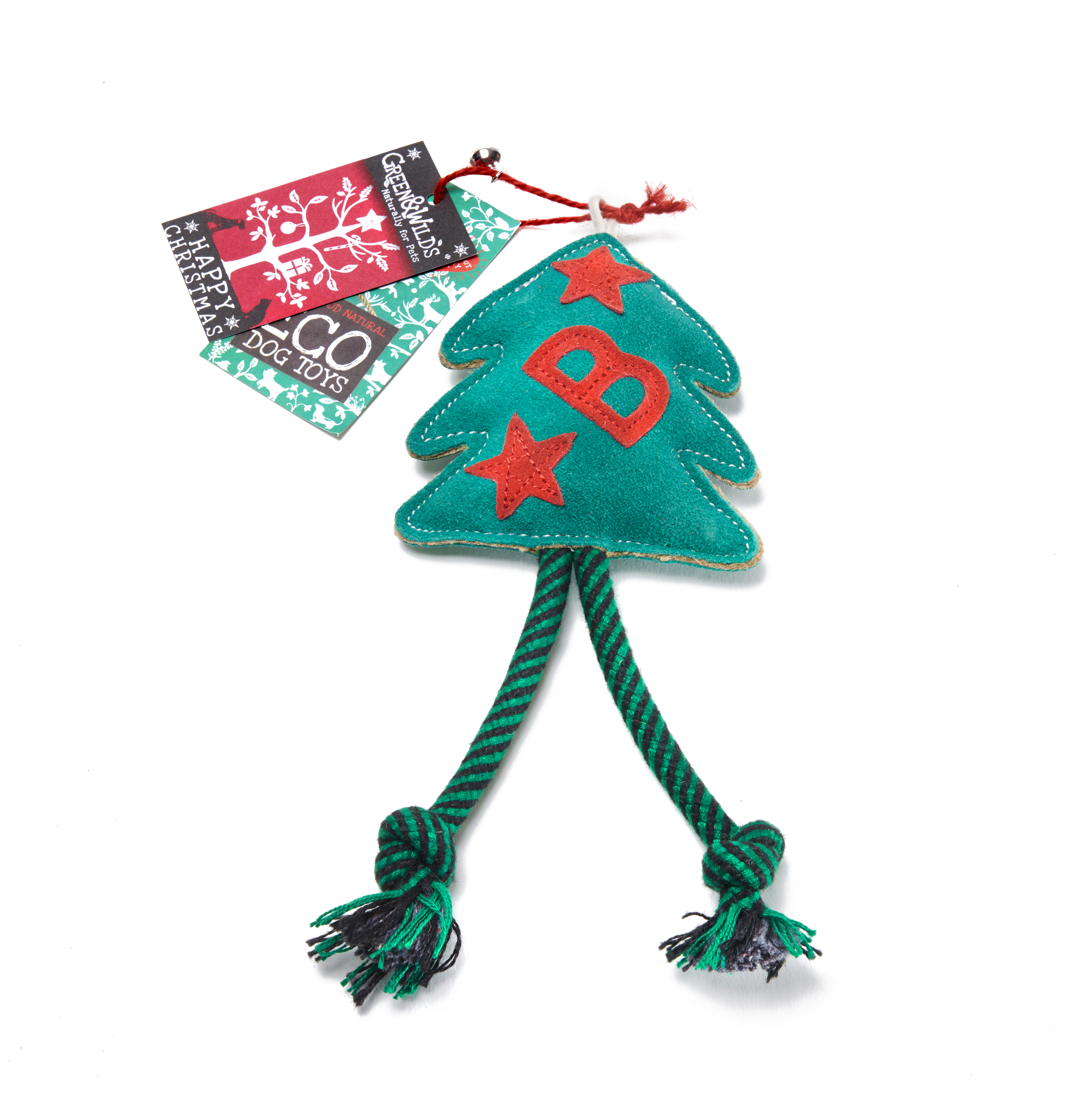 GREEN & WILDS- 天然黃麻製犬用啃咬玩具 - 聖誕小樹