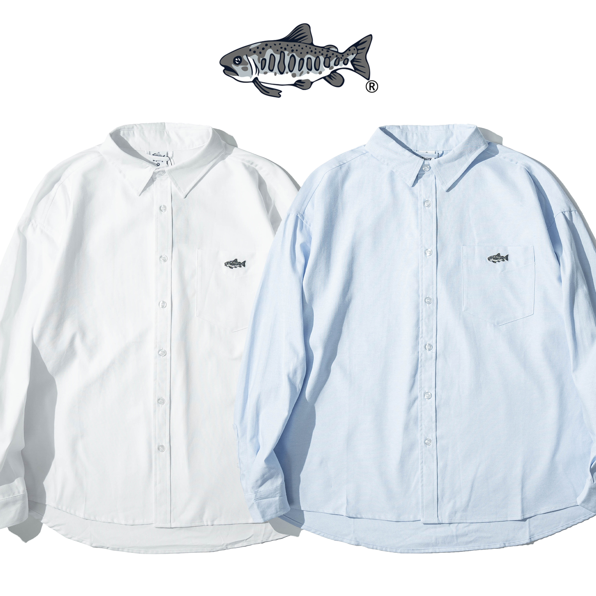 JKS SH-S03小鮭魚牛津長袖襯衫