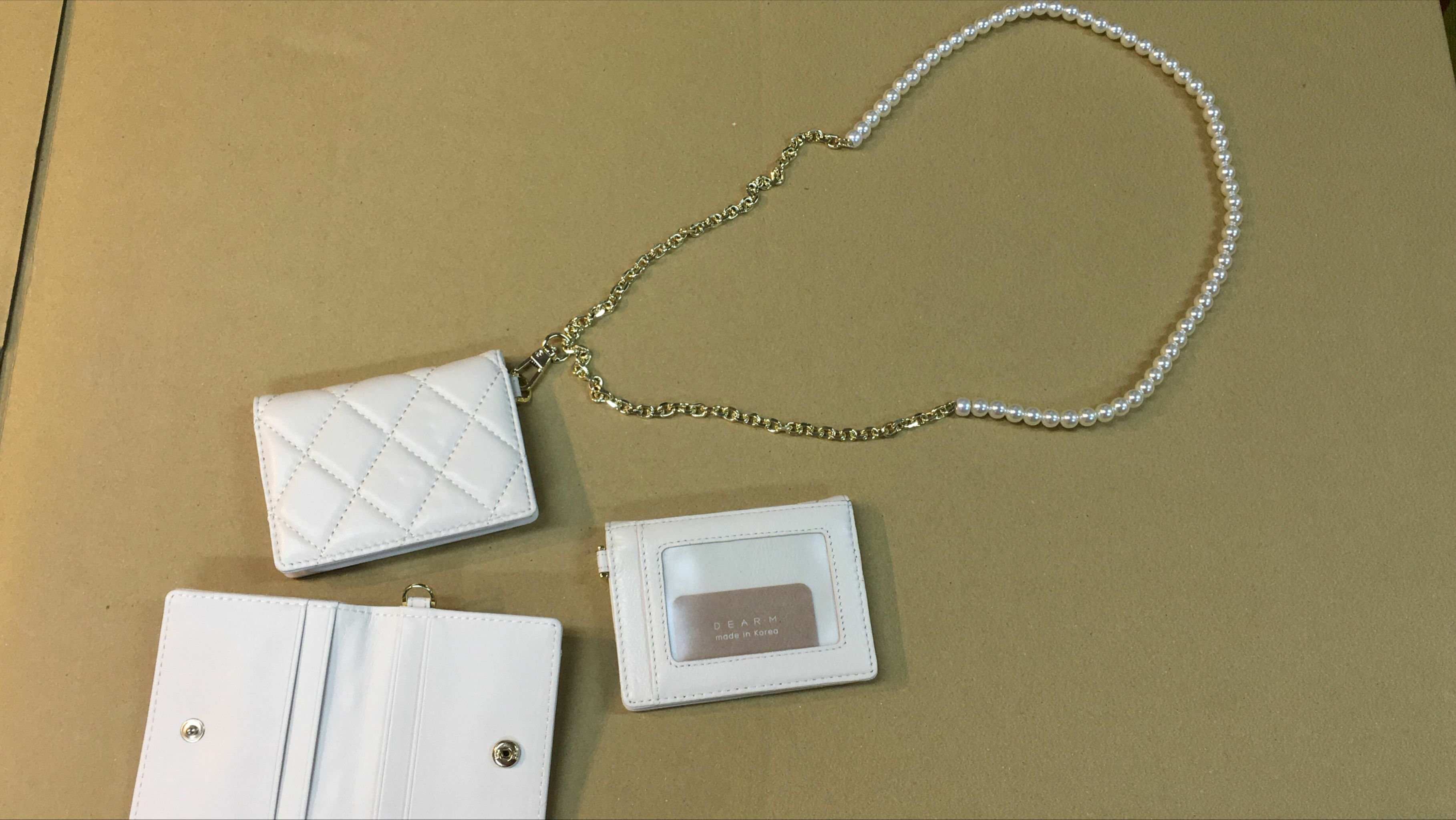 現貨 韓國珍硃鏈卡套 (AT10786)