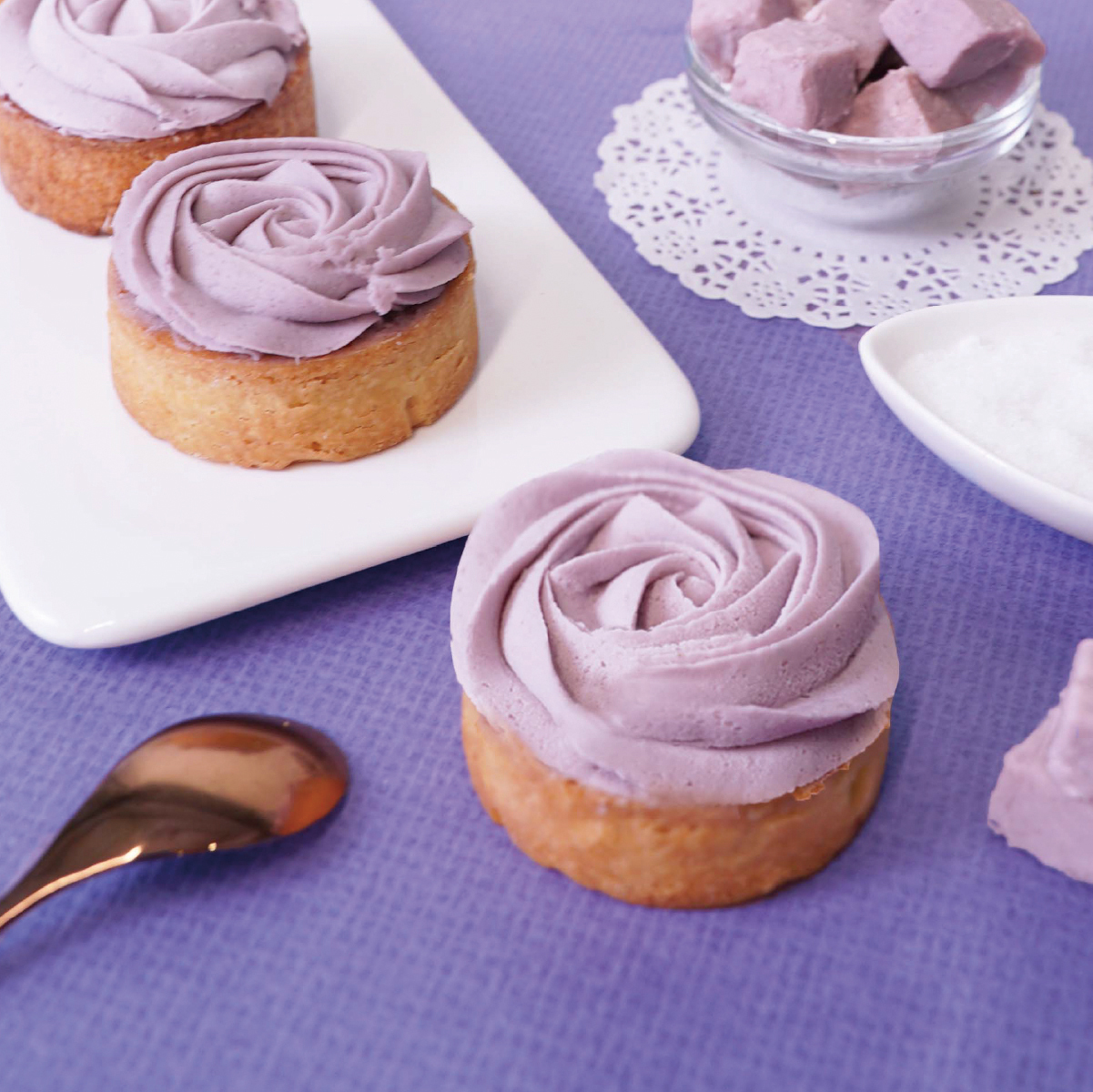 【限店取】法式芋泥玫瑰塔  【玫瑰塔/芋泥塔/芋頭甜點】