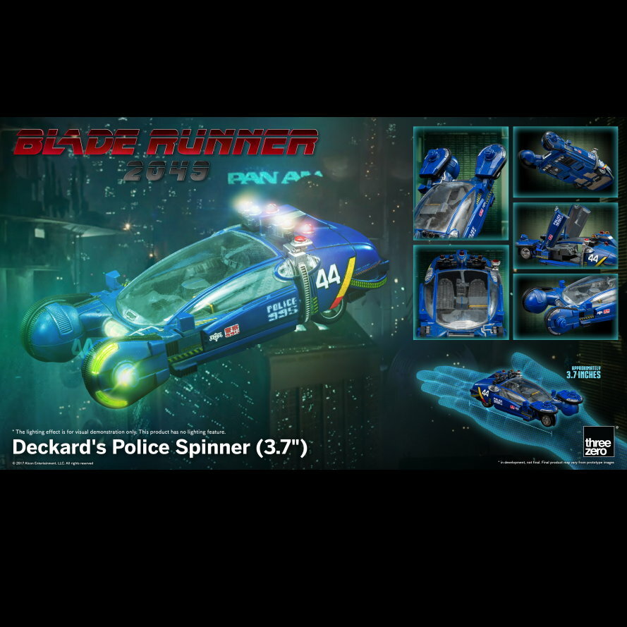[訂金] Threezero : 銀翼殺手2049 戴克警用迴旋車 (3.7寸)