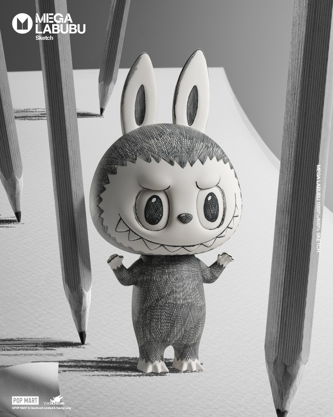 1000% LABUBU MEGA 素描