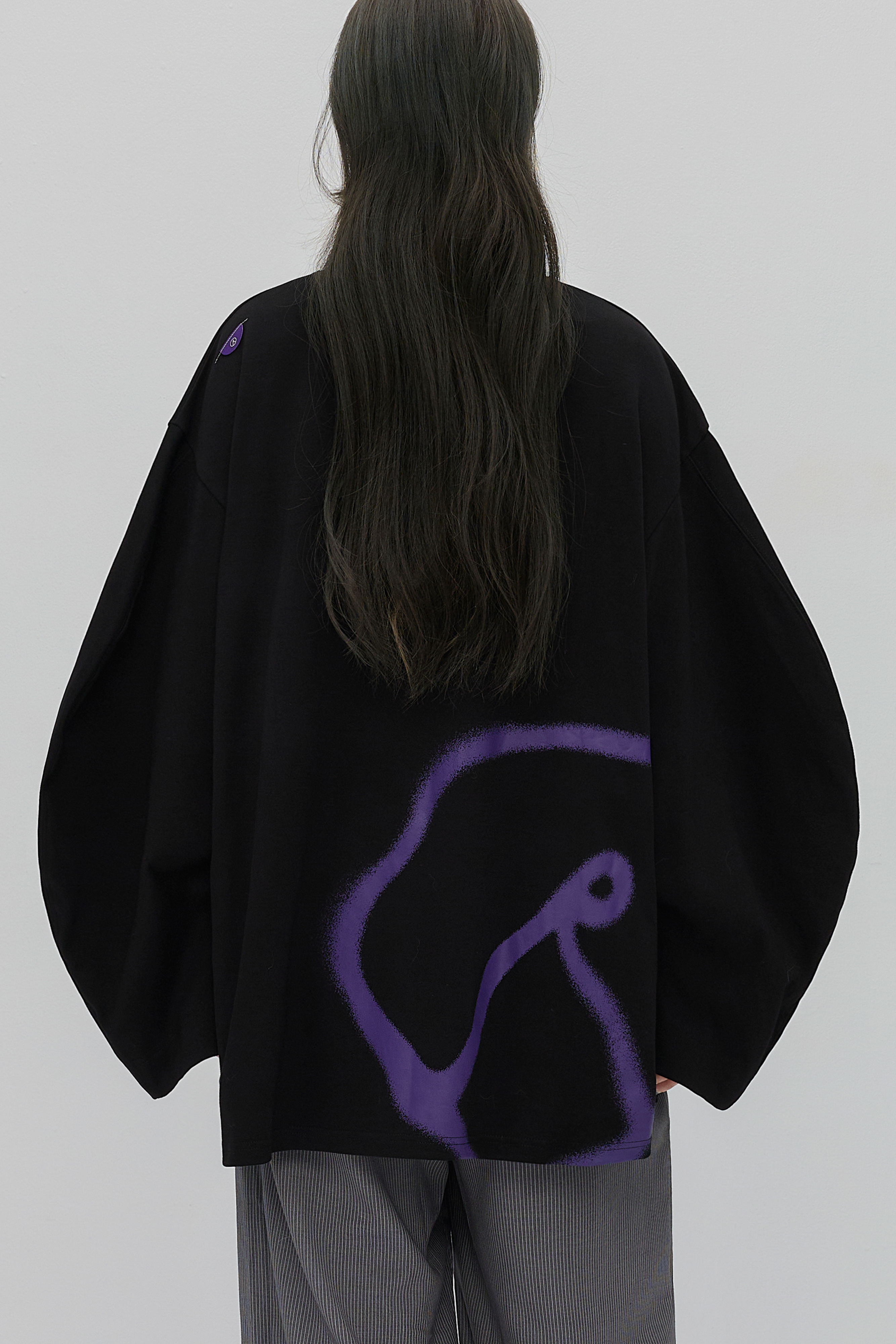 RETEM03 Glitch Logo Tee｜Black