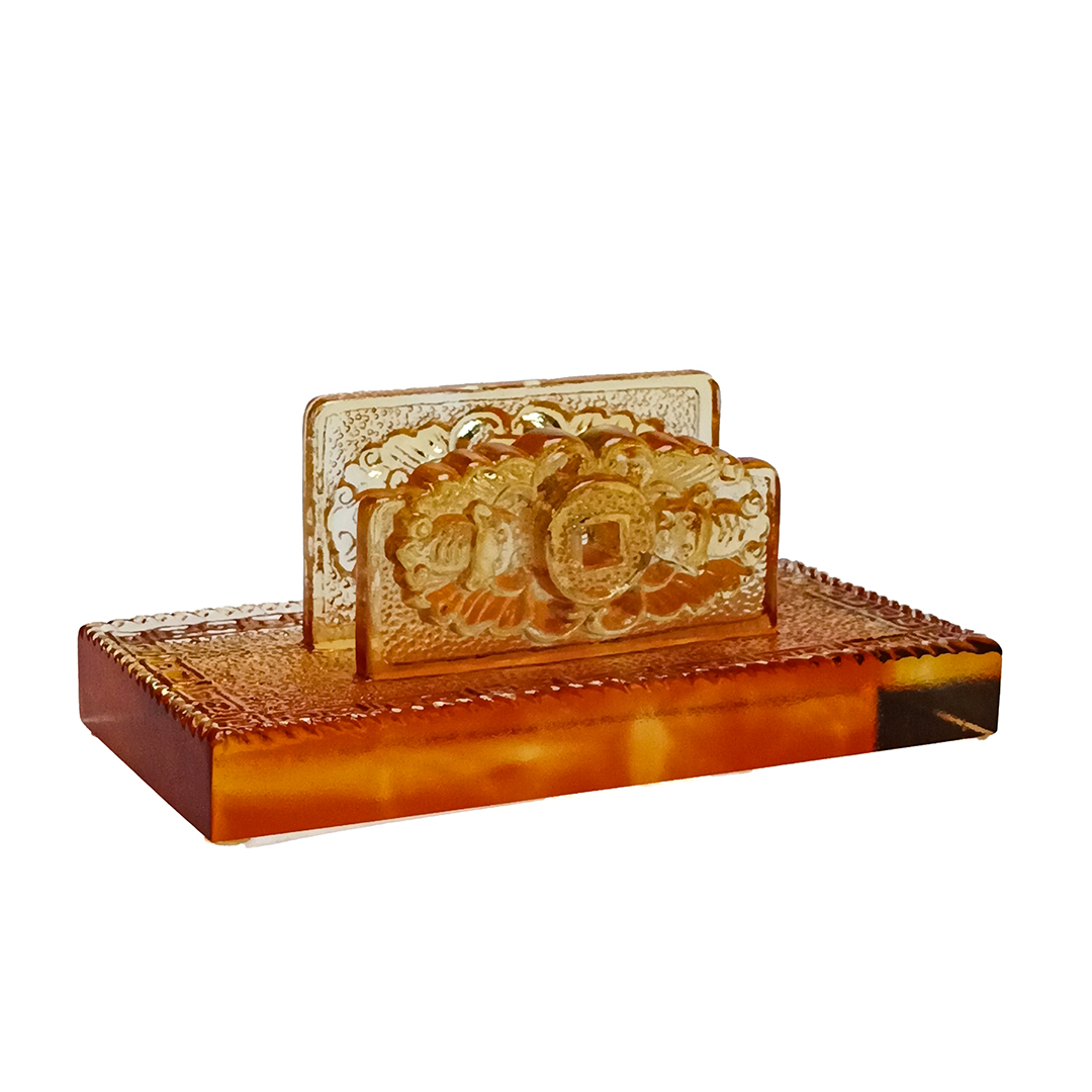 居家開運琉璃名片座｜代代富貴 招財擺件 送禮推薦