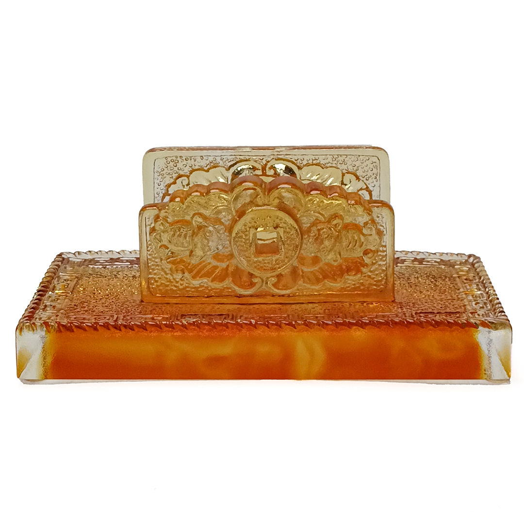 居家開運琉璃名片座｜代代富貴 招財擺件 送禮推薦