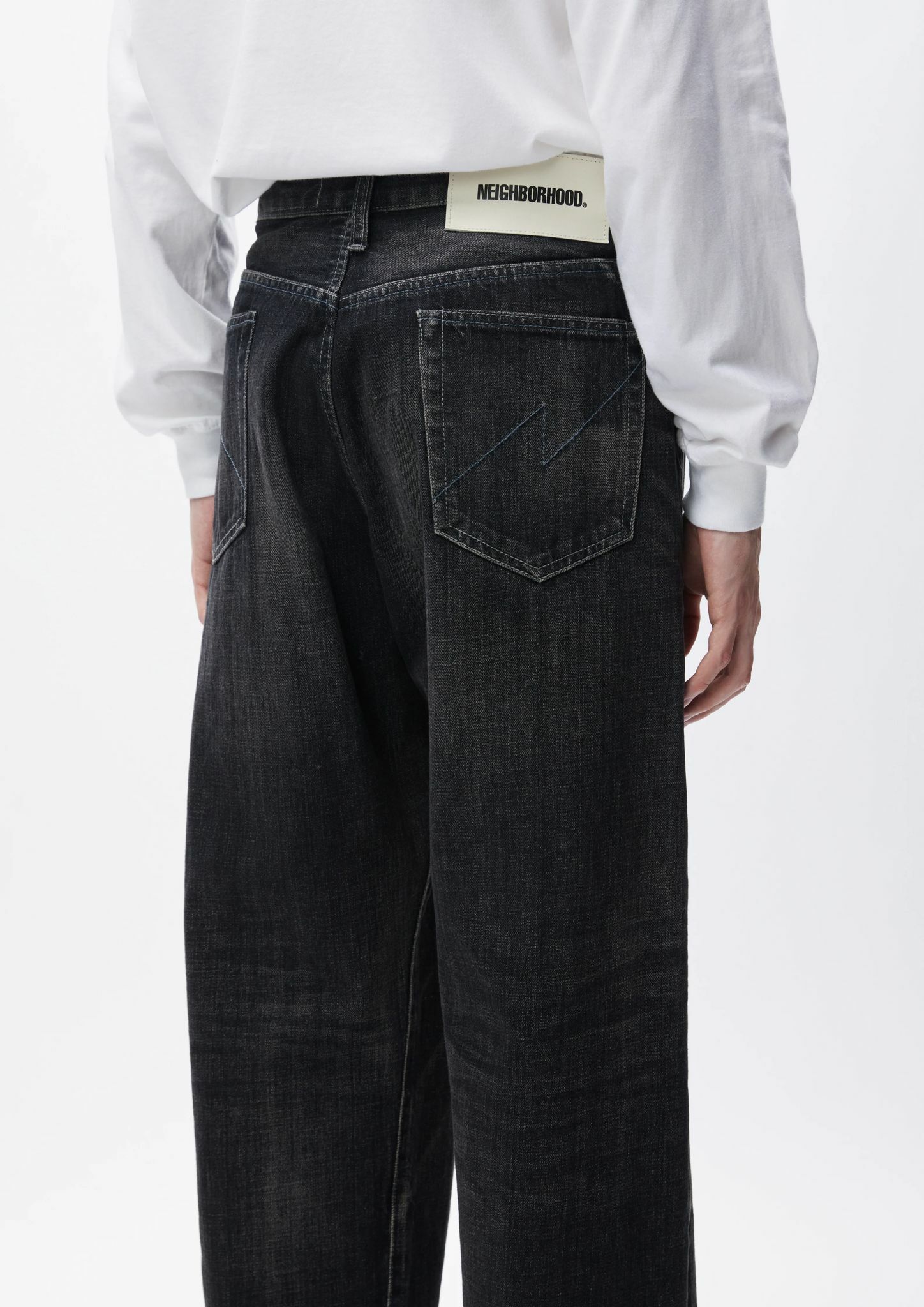 NEIGHBORHOODWASHED DENIM DP WIDE PANTS