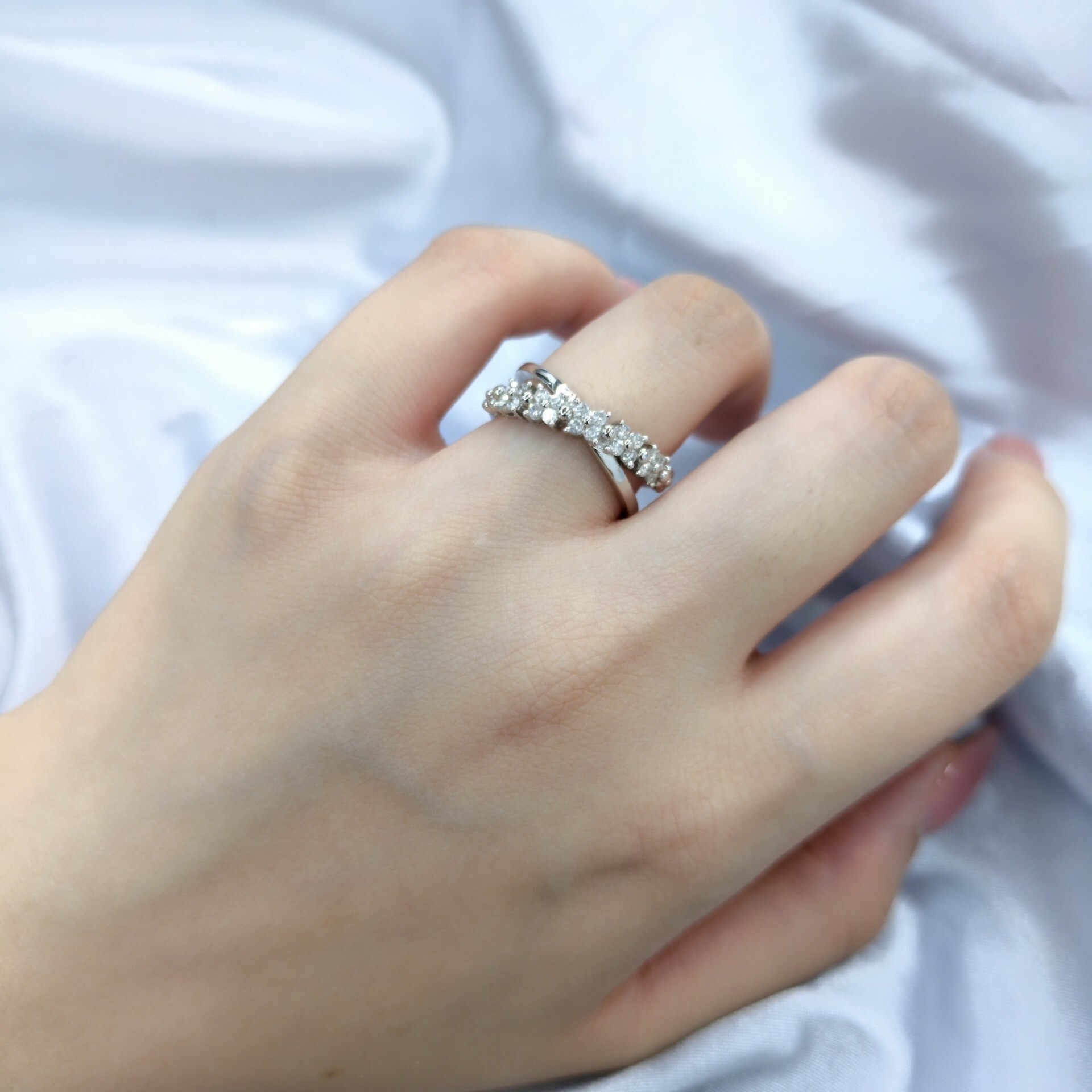 18K White Gold 0.20ct Diamond Ring