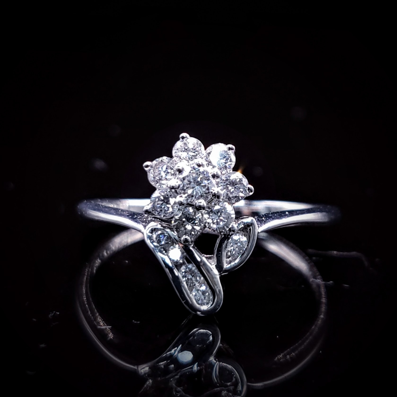 18K White Gold 0.34ct Diamond Ring