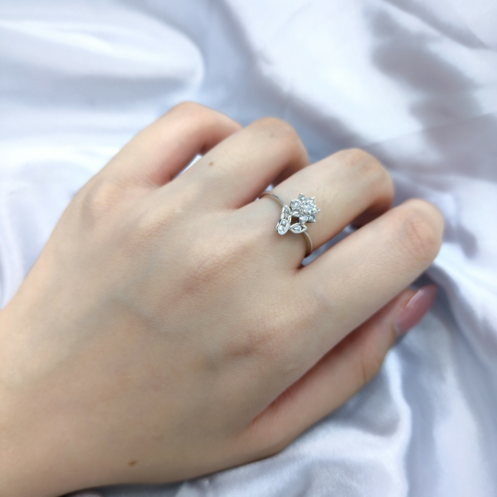 18K White Gold 0.34ct Diamond Ring