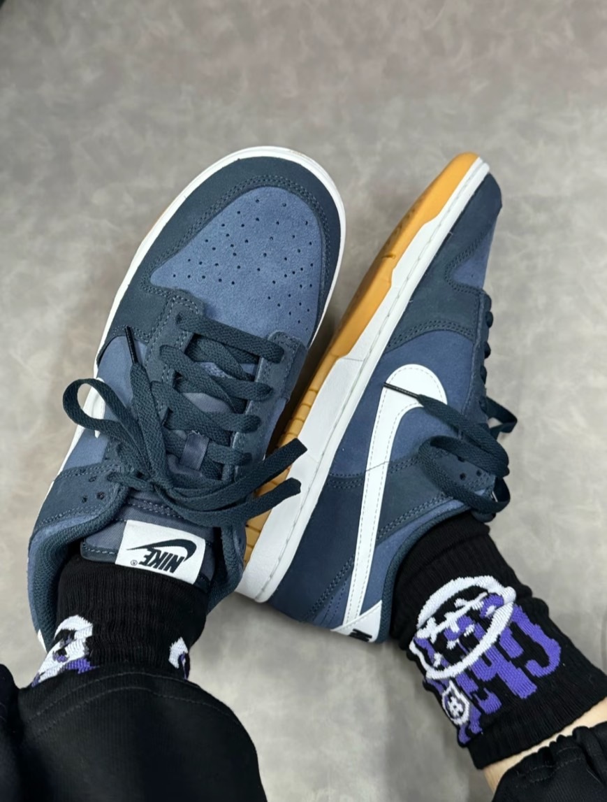 Nike Dunk Low “Monsoon Blue” 黑藍 海軍藍 麂皮 HQ1931400
