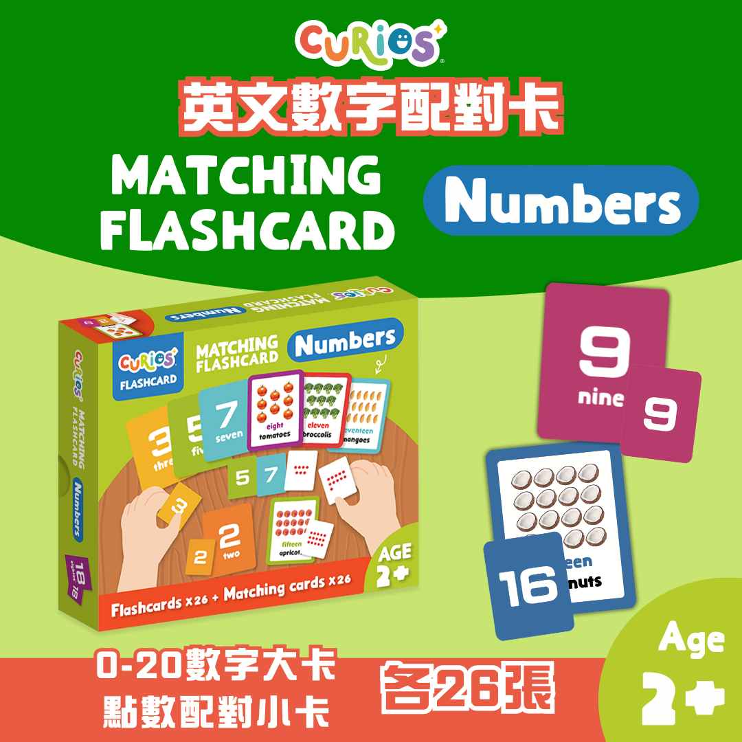 Curios®️數字123配對卡