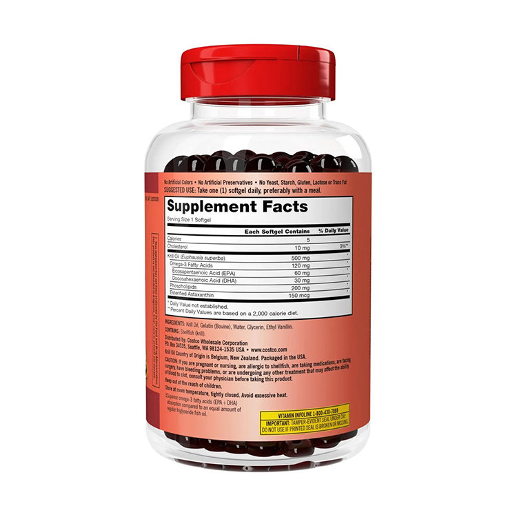 Kirkland Signature Krill Oil 500 mg , 180 Softgels