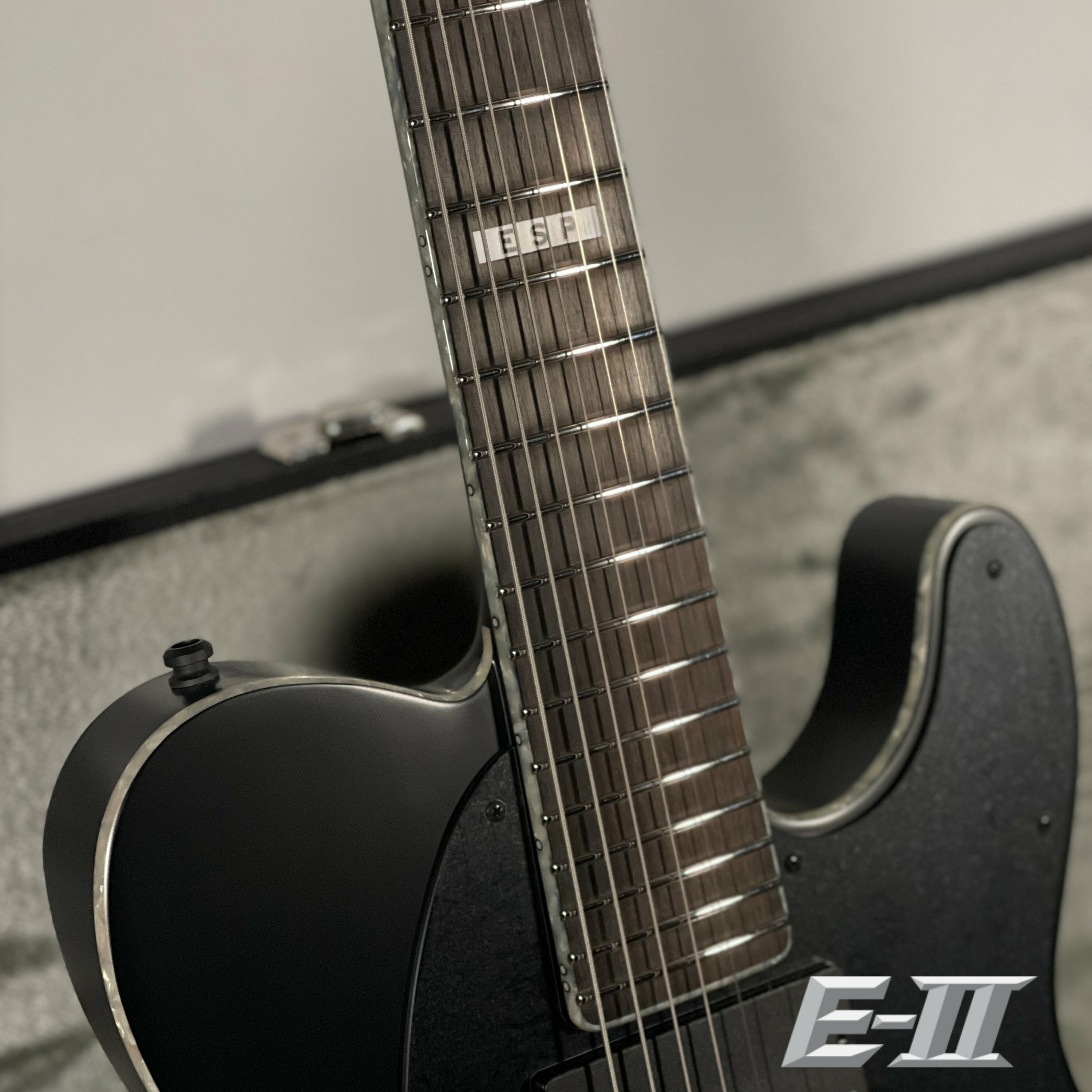 日廠ESP E-II T-B7 Satin Black 七弦主動式雙雙電吉他商品規格CONST