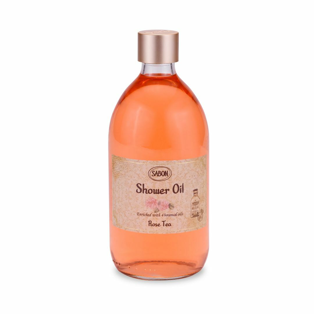 SABON Rose Tea 玫瑰花茶柔膚滋養沐浴油 500ml