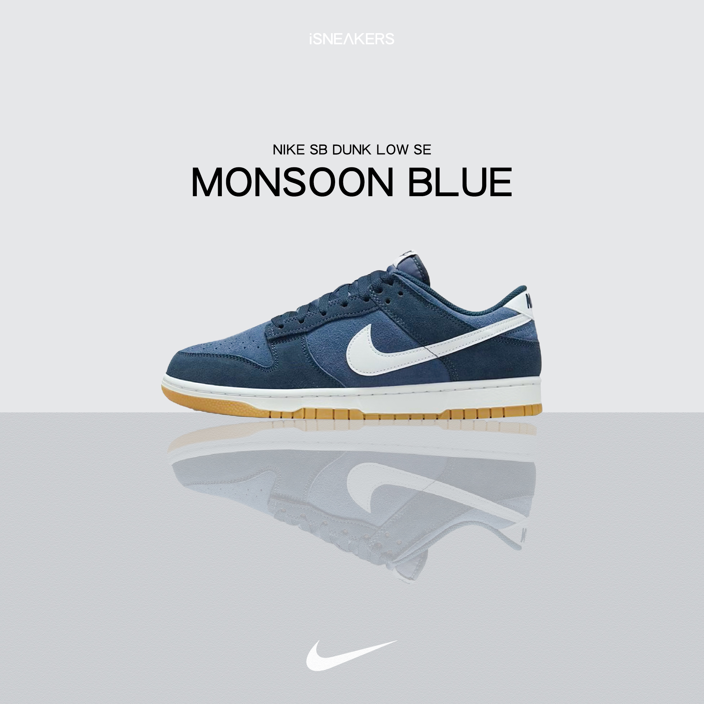 iSNEAKERS｜Nike SB Dunk Low SE "Monsoon Blue" 季風藍 HQ1931-400