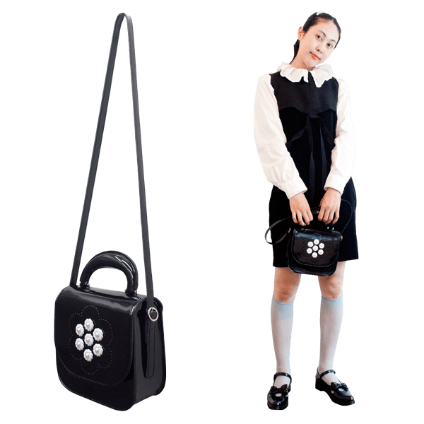 預購 - No.11176 珍珠花花袋 *日本製造*