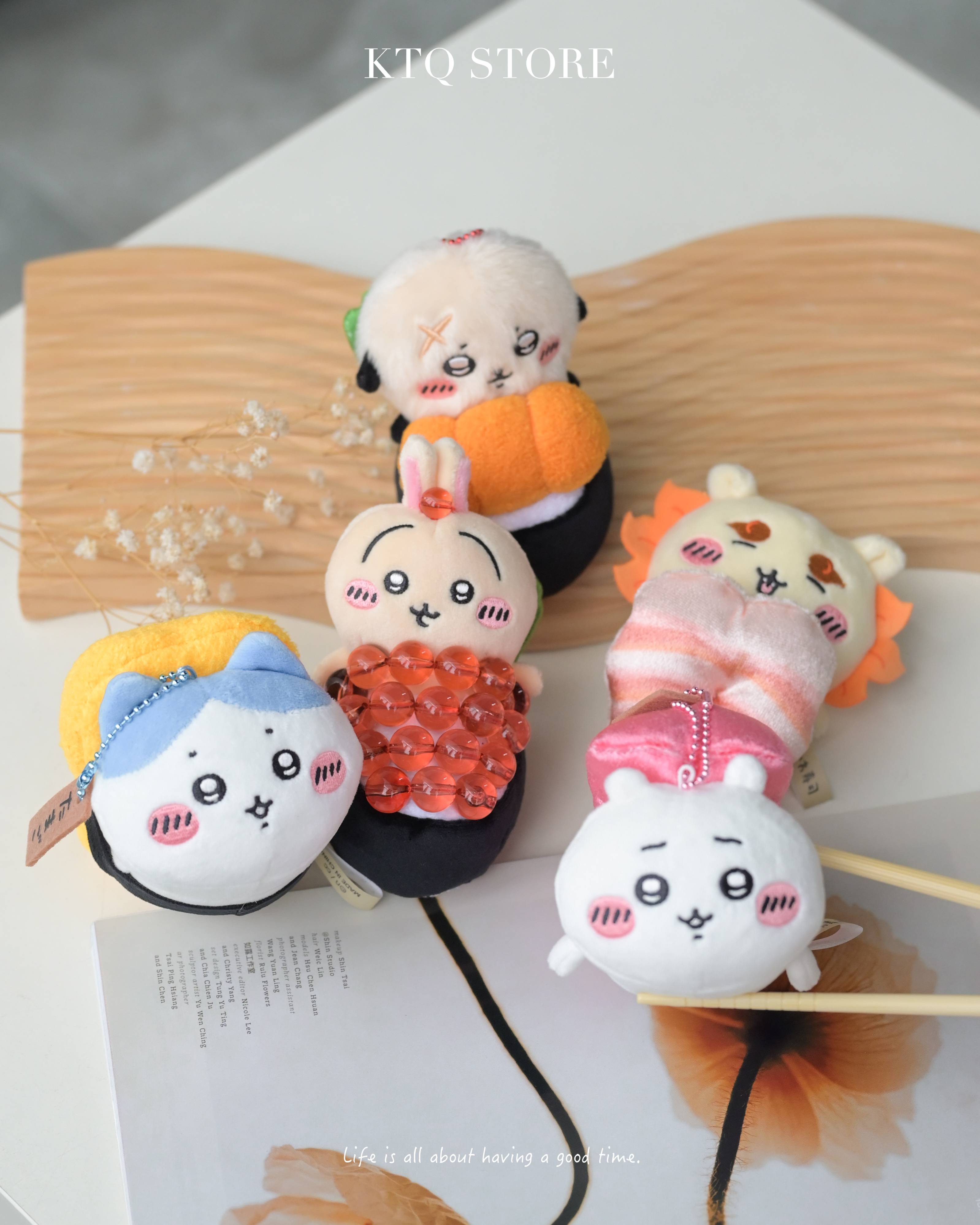 KTQ STORE ‧ 日本 Chiikawa 吉伊卡哇 壽司系列 吊飾 娃娃