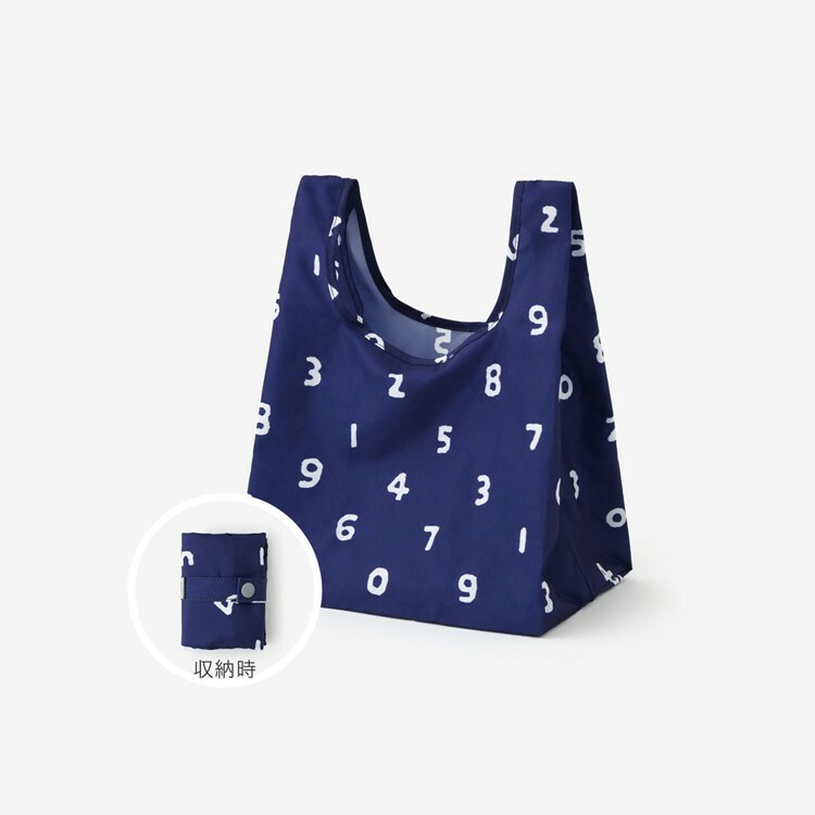 SOU・SOU × 丸眞 迷你環保購物袋 / 十數 藍色