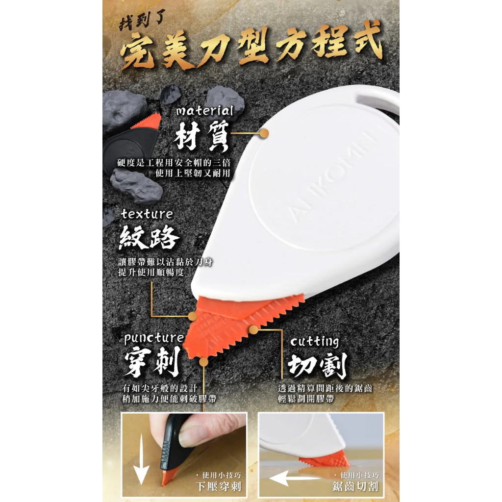 【樂森藥局】ANKOMN 無刃拆箱刀
