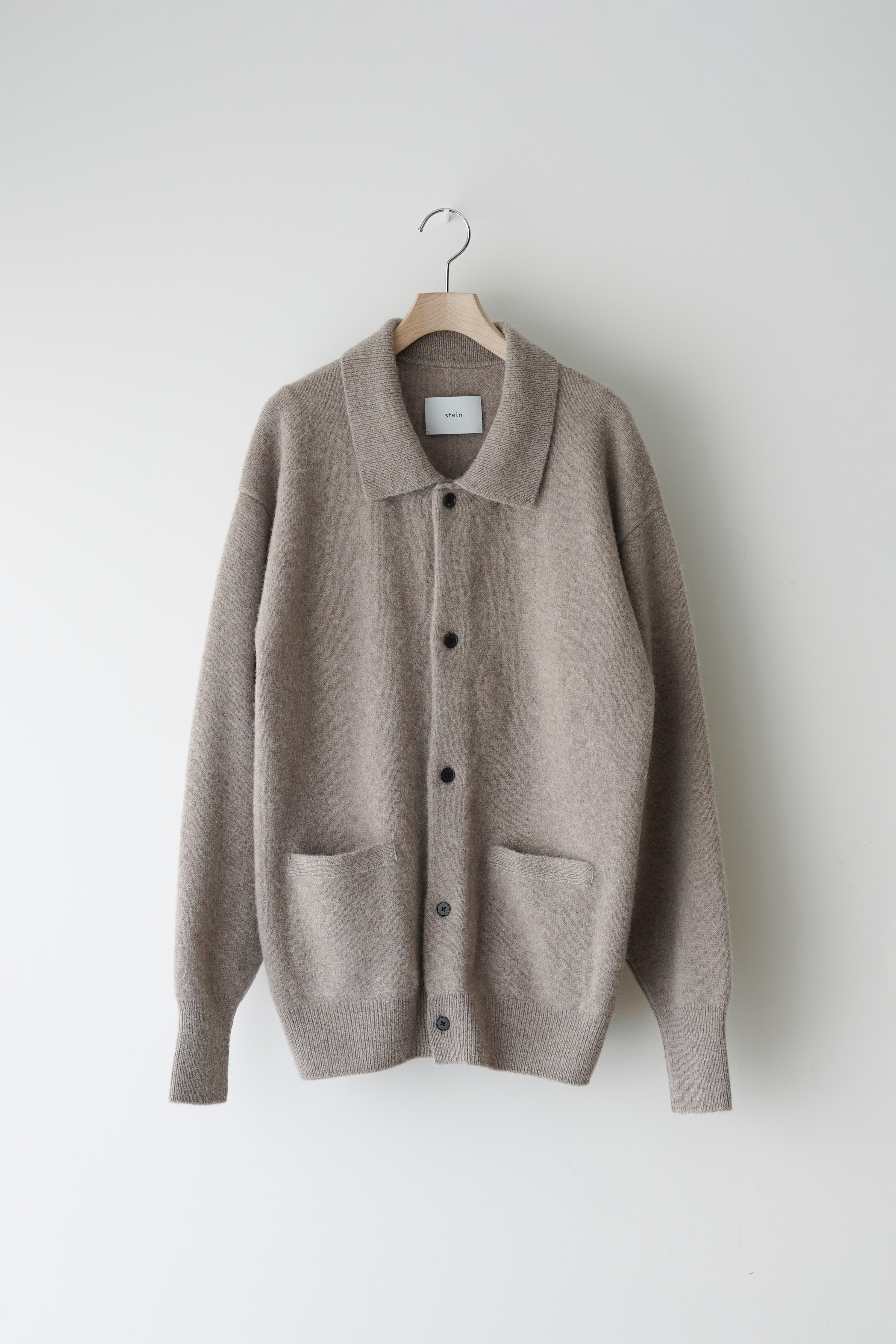y*m様 stein Alpaca Knit Collared Cardigan ssstein FINE ALPACA KNIT COLLARED CARDIGAN (3COL)