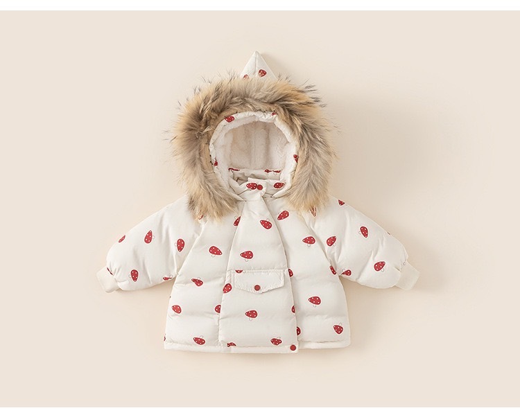 小蘑菇鴨絨外套（尺寸80-120）