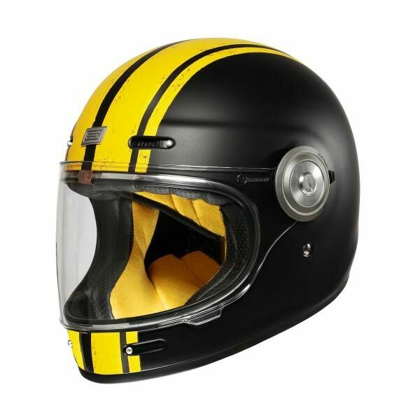 ORIGINE VEGA CUSTOM 消光黃黑 彩繪 全罩安全帽 復古 樂高帽