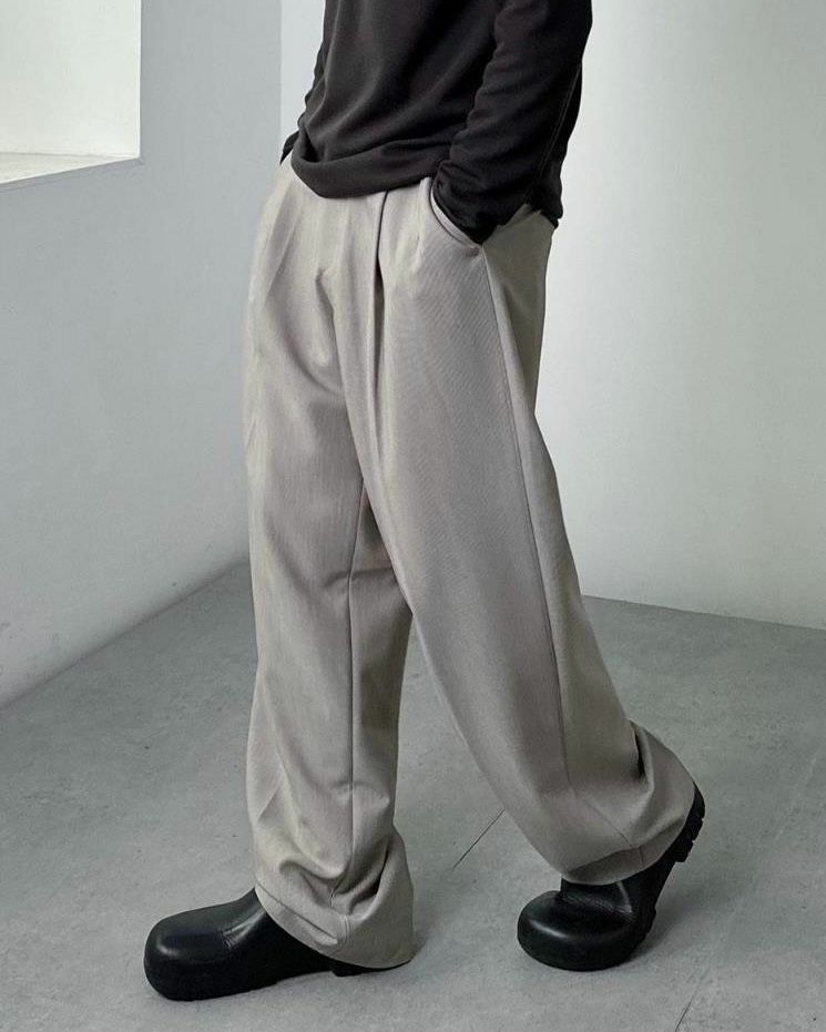 淨色鬆身西褲 P2911