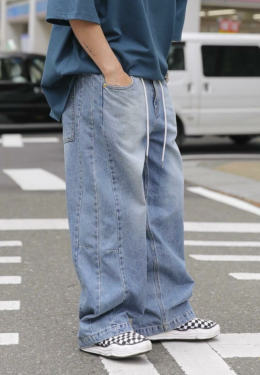 洗水鬆身牛仔褲 J687