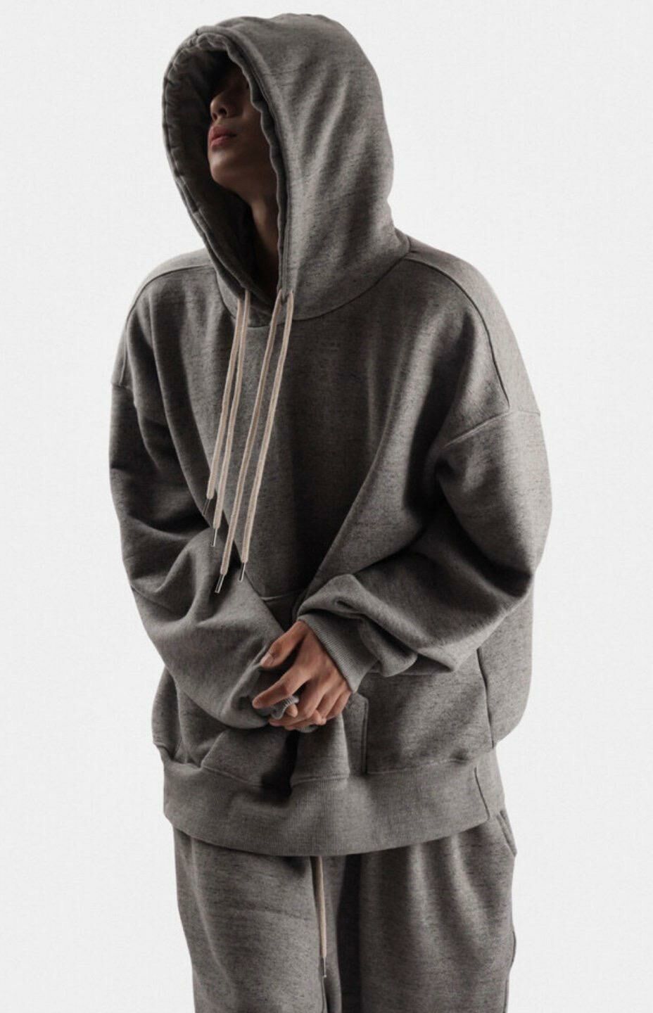 淨色雙層帽衛衣 T4444