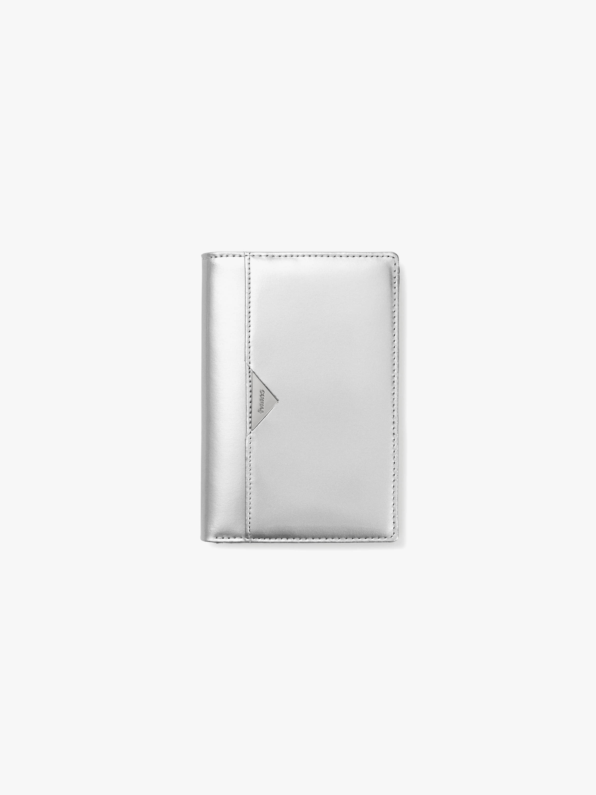 fennec - TRIANGLE PASSPORT WALLET (SILVER)