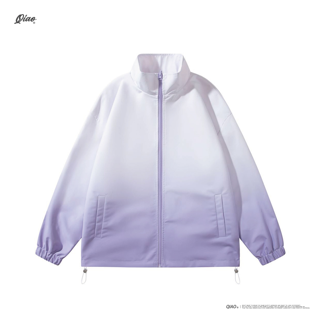 Gradient Color Coat 漸變立領 防風外套 < 雙面穿 >