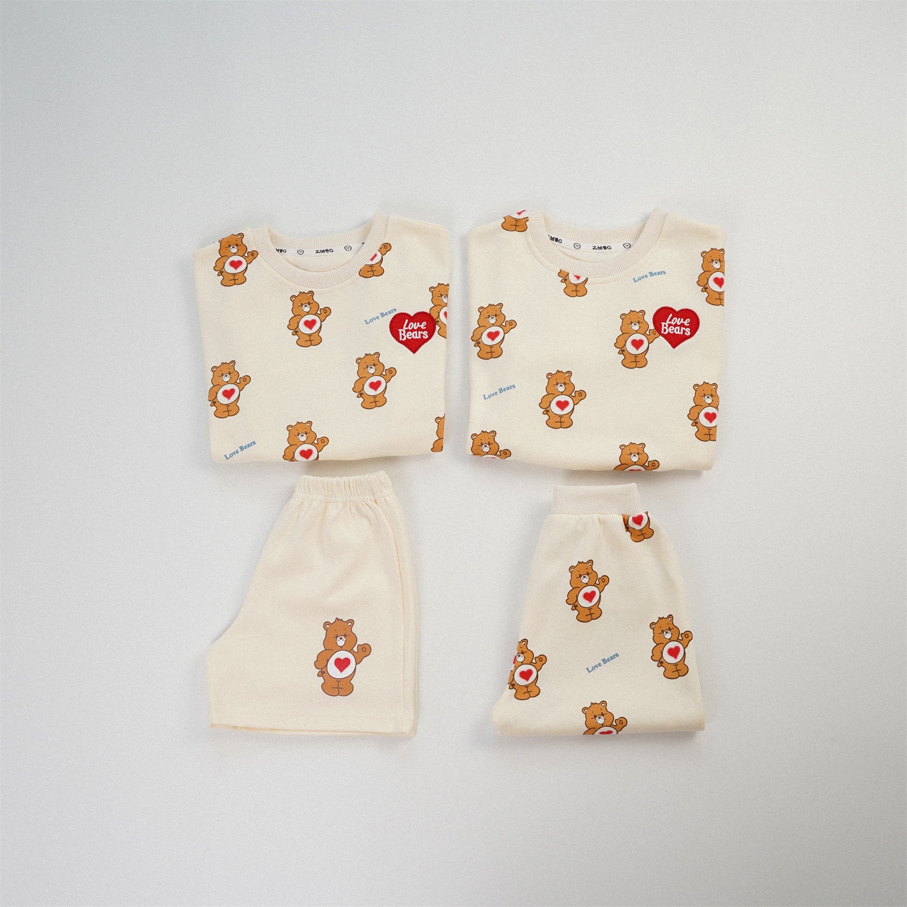 米白糖果熊套裝