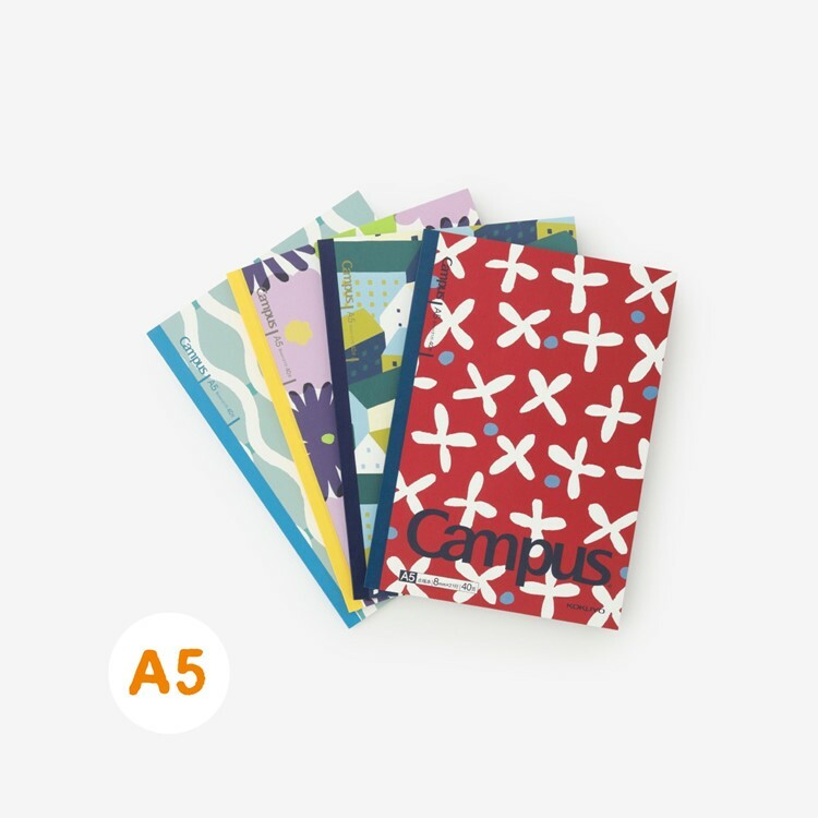 SOU・SOU × KOKUYO Campus 筆記本無線裝訂 A5 尺寸 / 蘿蔔草套組