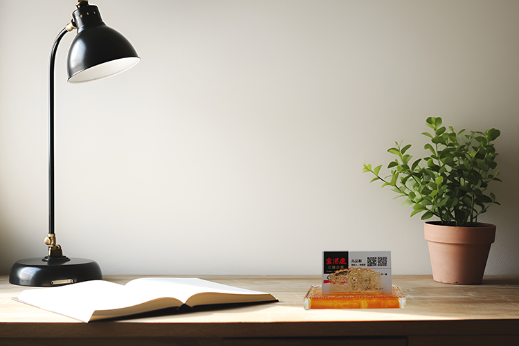 鹿港窯禮品館 居家開運琉璃-名片座-代代富貴