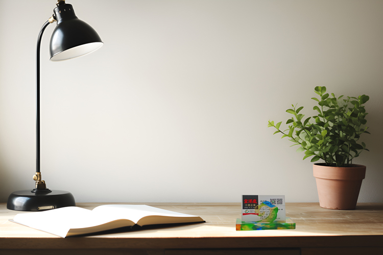 鹿港窯禮品館 居家開運琉璃-名片座-風雲際會