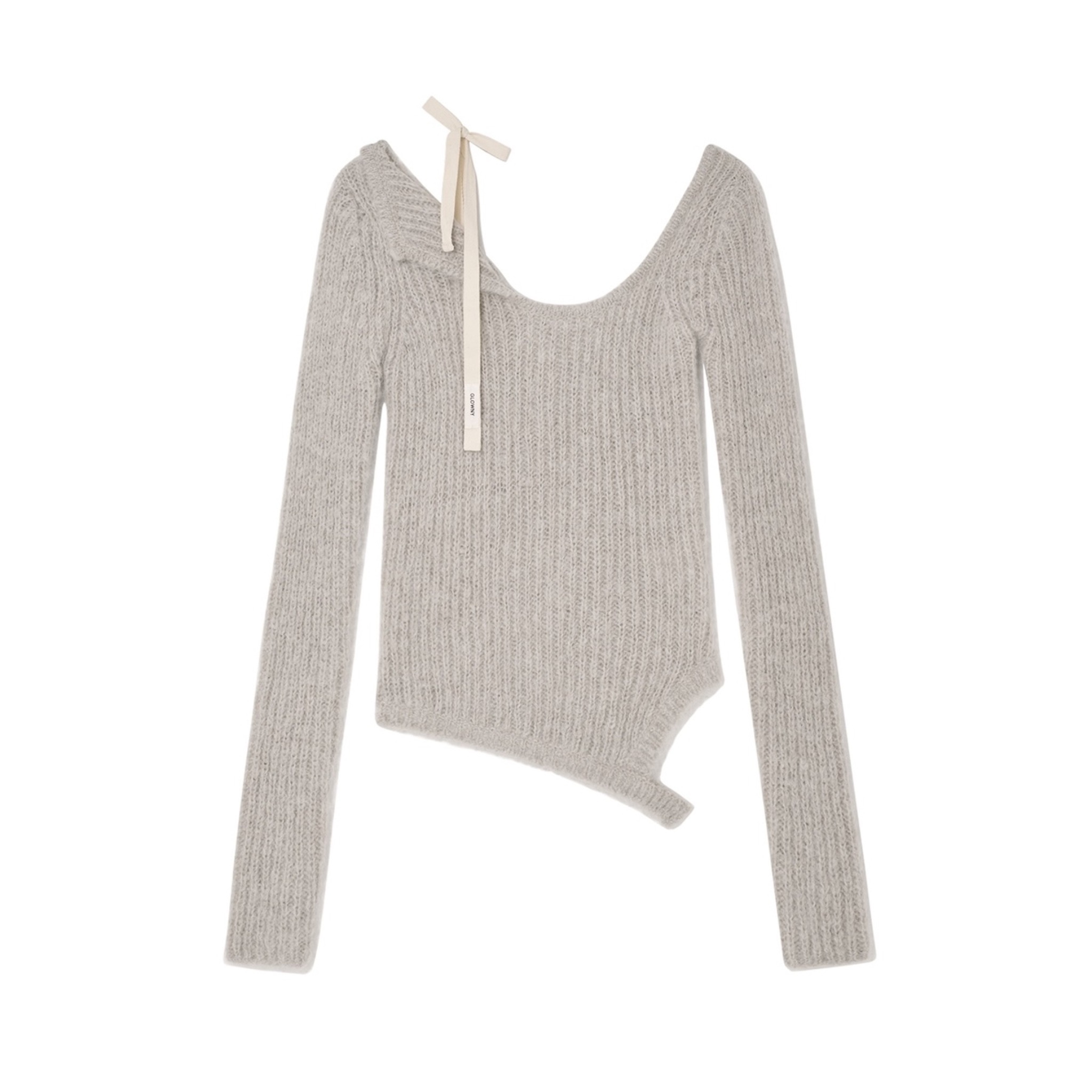 [GLOWNY] ISA ASYMMETRICAL KNIT TOP