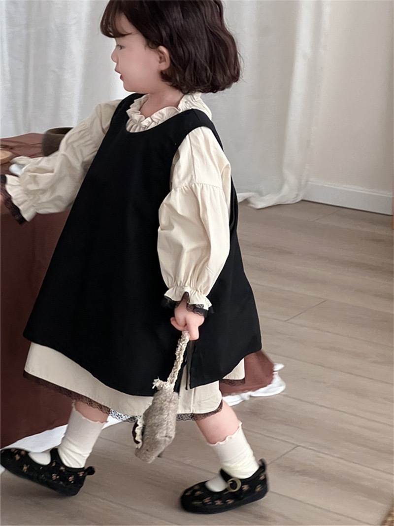 復古蕾絲花邊裙兩件套🎞️