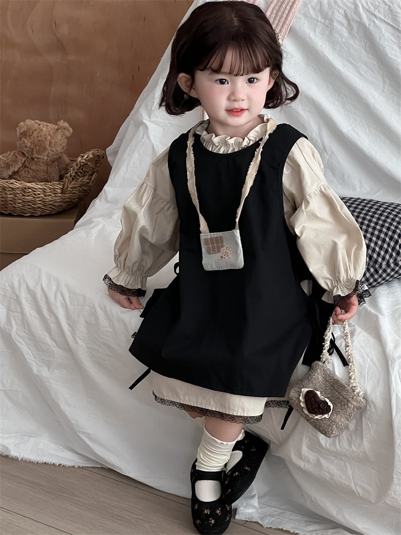 復古蕾絲花邊裙兩件套🎞️