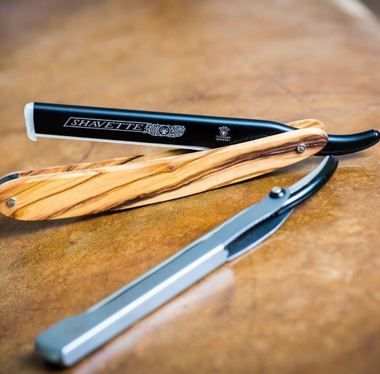 DOVO SHAVETTE 橄欖木直式剃刀