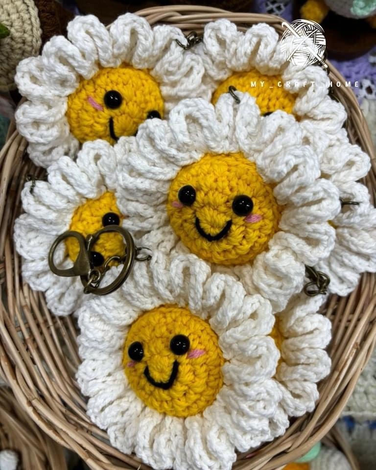 HAND MADE -太陽花花鎖匙扣