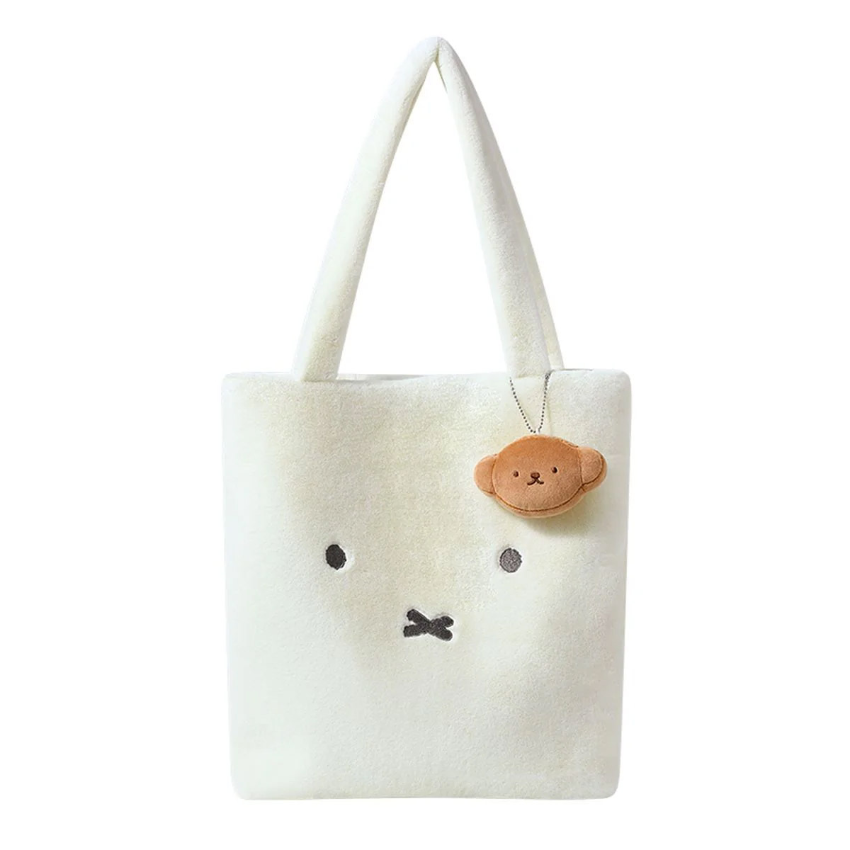 VIPO Miffy 38x7x35cm 米菲白色毛絨袋 -MIF37601