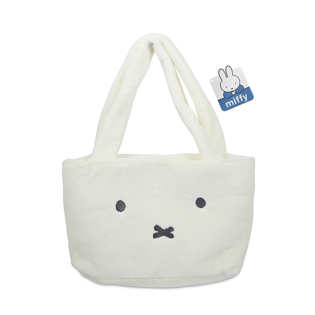 VIPO Miffy 25x20cm 米菲白色毛絨袋 -MIF37335